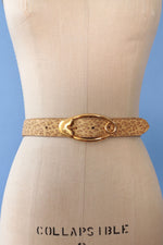 Leopard Leather Pin Buckle Belt