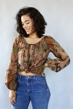Chelsea Batik Bishop Sleeve Top M/L