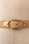 Leopard Leather Pin Buckle Belt
