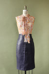 Lanna Leather Pencil Skirt M