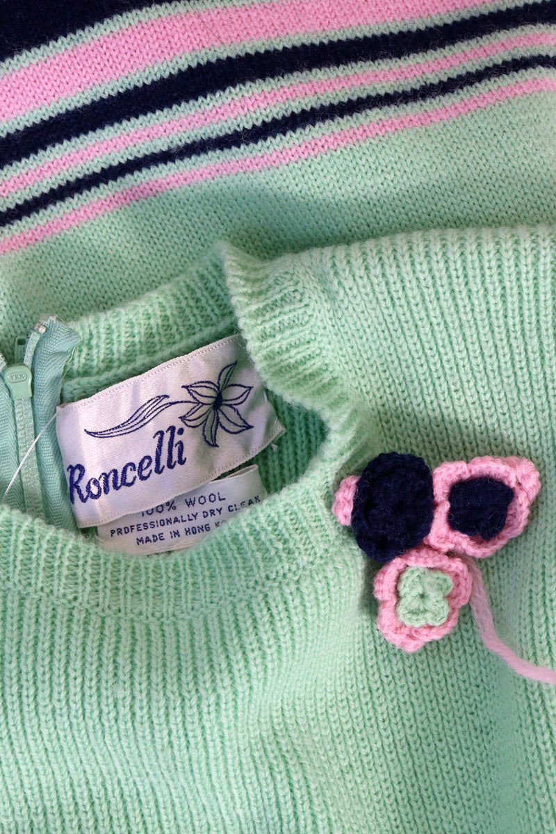 Roncelli Mint Stripe Sweaterdress XS/S