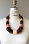 Joan Wooden Disc Necklace
