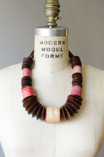 Joan Wooden Disc Necklace