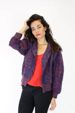 boucle sweater coat