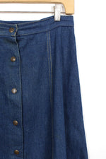 Louis Denim Flare Skirt M