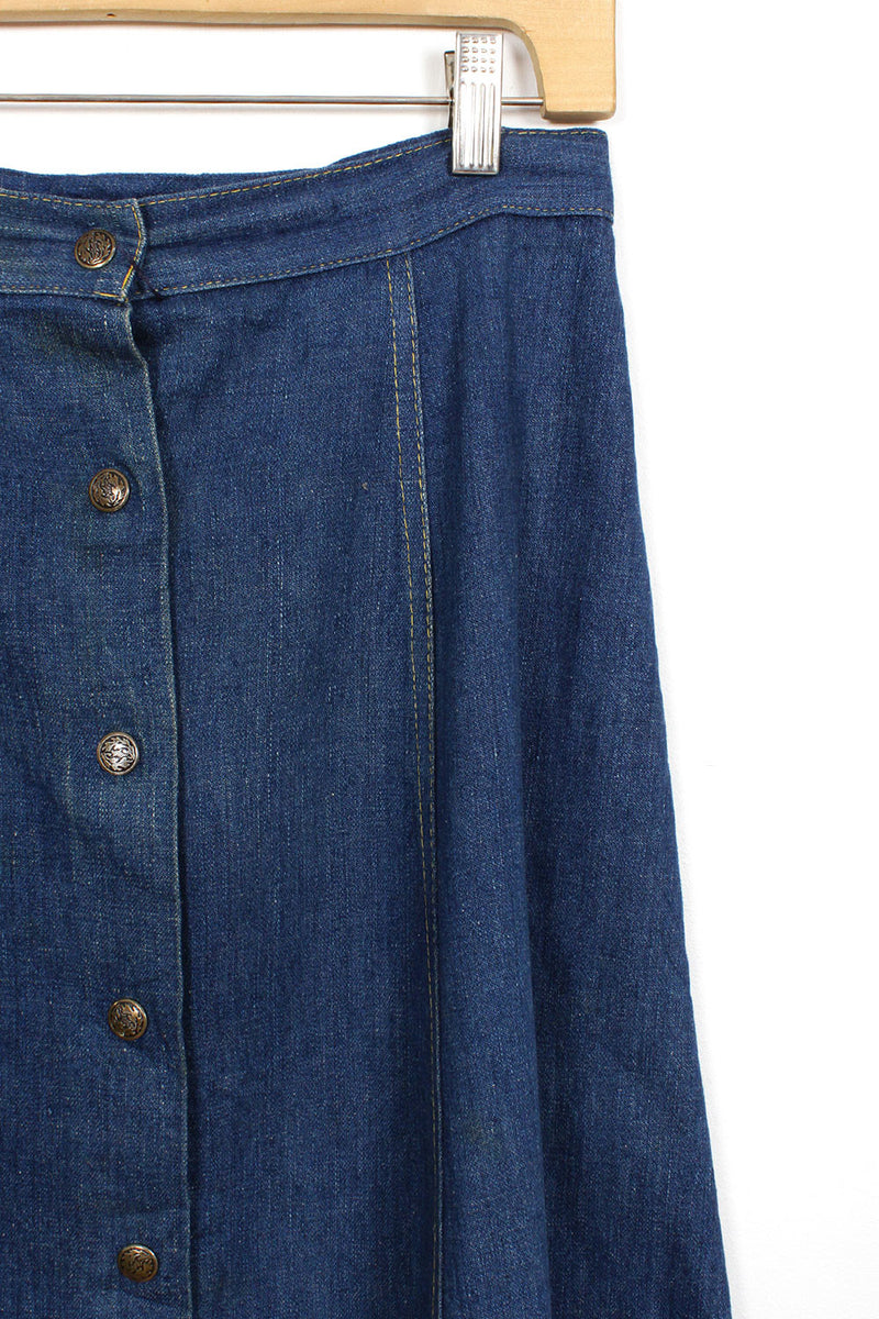 Louis Denim Flare Skirt M