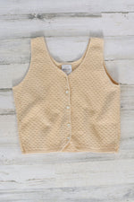 Bentley Cream Knit Tank M/L