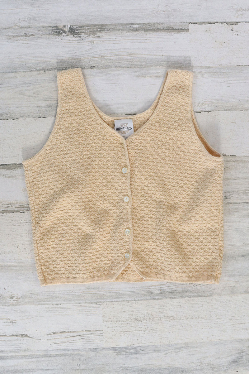 Bentley Cream Knit Tank M/L