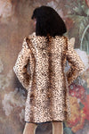 Cheetah Print Fur Coat M/L