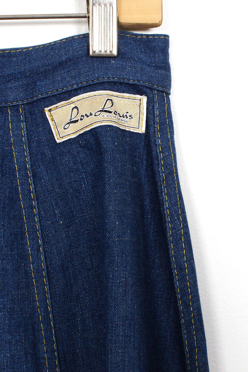 Louis Denim Flare Skirt M