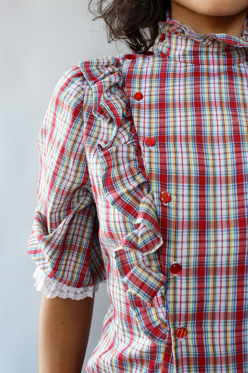 Amanda Ruffle Top M