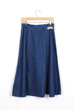 Louis Denim Flare Skirt M