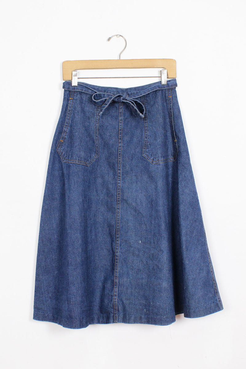Goose Denim Wrap Skirt M