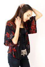 Cropped Kimono Jacket