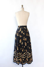 Belted Black and Tan Skirt XS/S