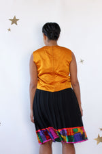 Amber Satin Shell Top L
