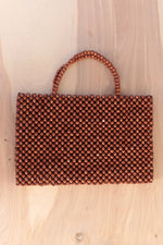 Mahogany Beaded Purse