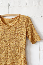 Saffron Lace Tee M