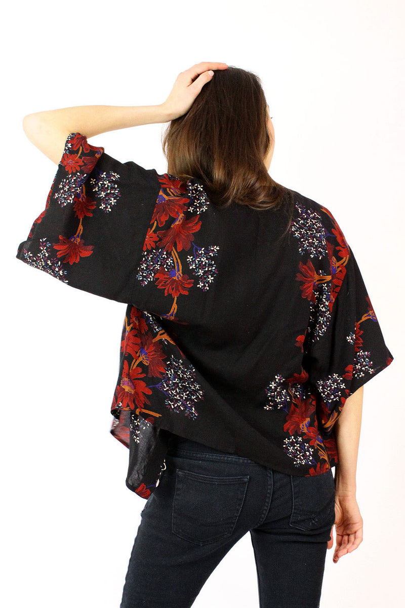 Cropped Kimono Jacket