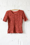 Brick Burgundy Lace Tee M/L