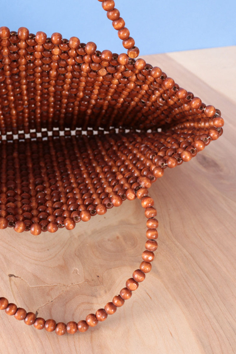 Mahogany Beaded Purse