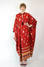 Jean Varon Burgundy Caftan