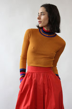 YSL Canary Cotton Skirt XS