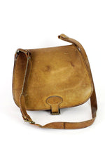 J.G. Hook Honey Leather Saddle Bag