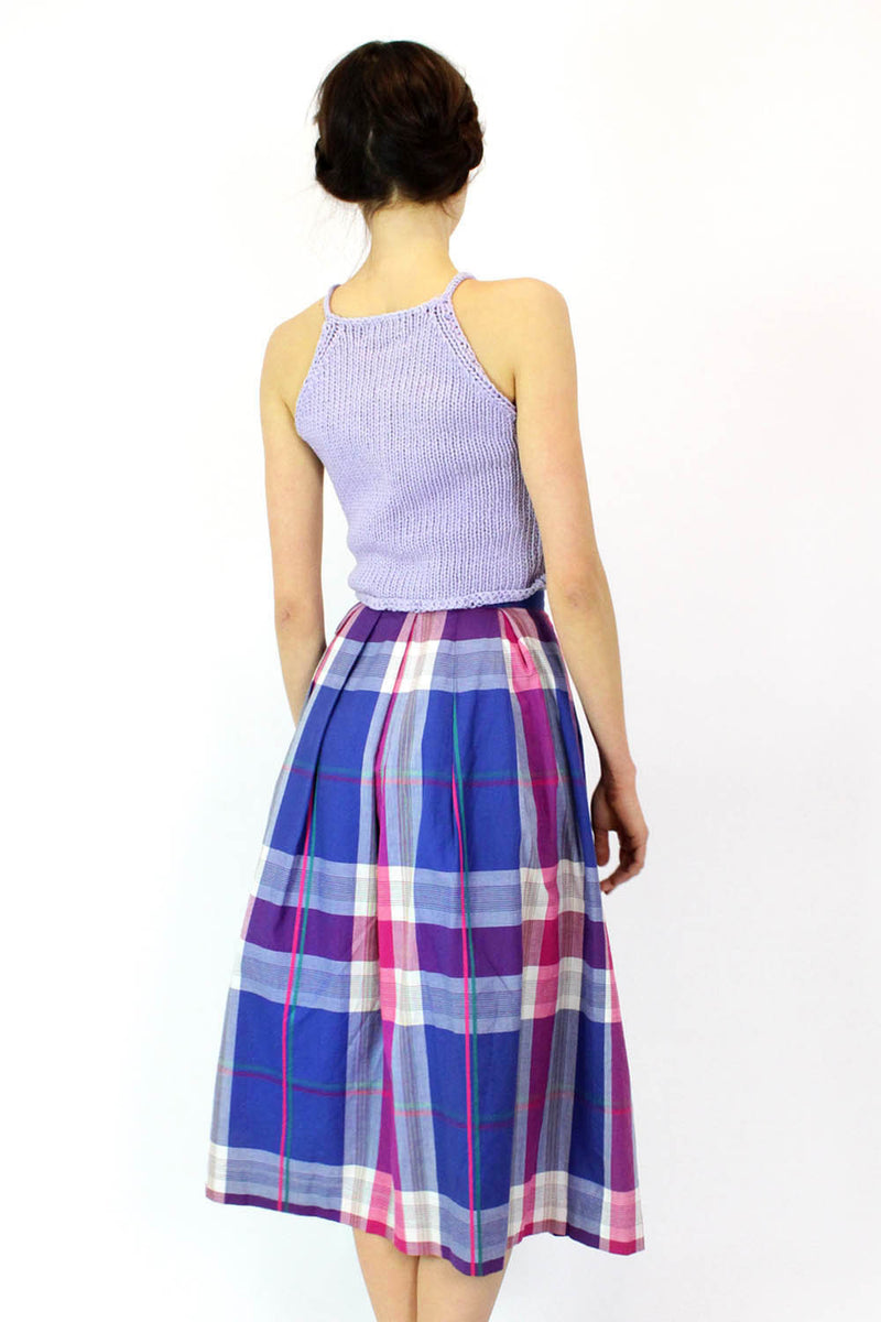 Plaid Pocket Cotton Midi XS/S