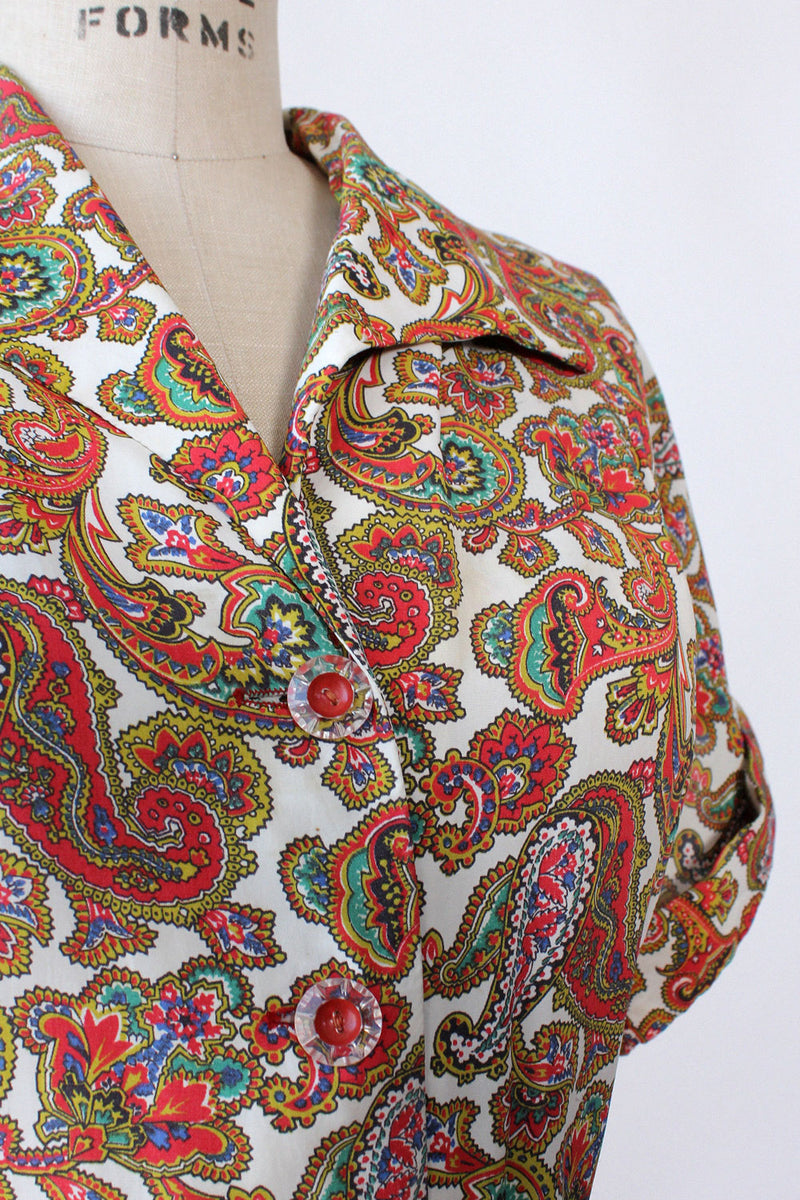 Cáy Artley Rayon Paisley Dress L