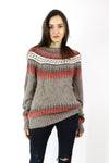 Slouchy Sleeve Nordic Sweater OS