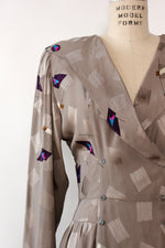 Nora Noh Abstract Silk Dress M-M/L