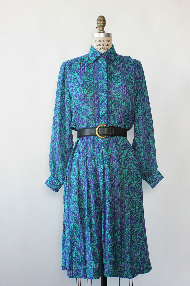 Wallpaper Aqua Floral Dress S/M