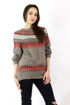 Slouchy Sleeve Nordic Sweater OS