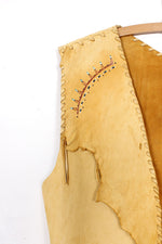 Painted Leather Vest M/L