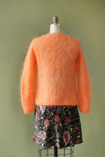 Coral Italian Mohair Cardigan S