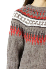 Slouchy Sleeve Nordic Sweater OS