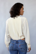 Billie Ivory Silk Blouse M