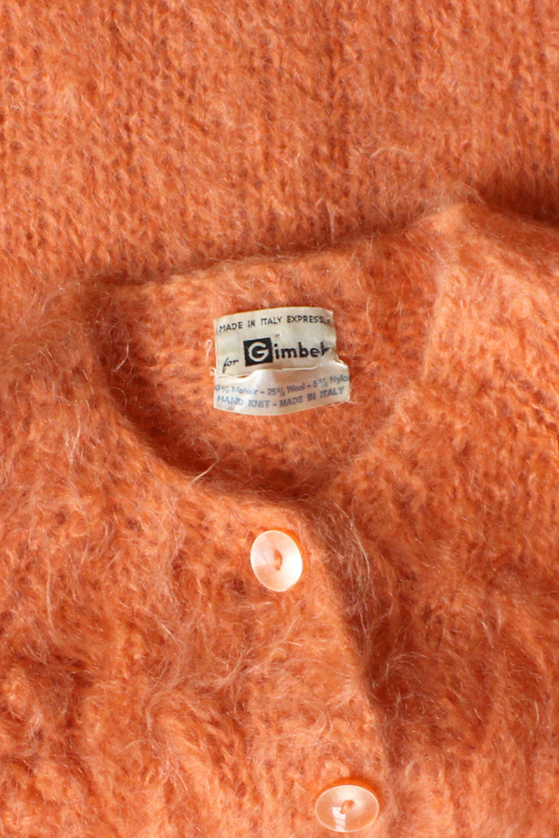 Coral Italian Mohair Cardigan S