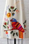 Macaw Rainbow Embroidered Dress XS-M