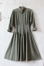 Sage Silk Char Dolly Dress M