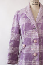 Lavender Houndstooth Coat S