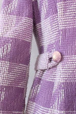 Lavender Houndstooth Coat S