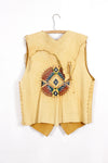 Painted Leather Vest M/L