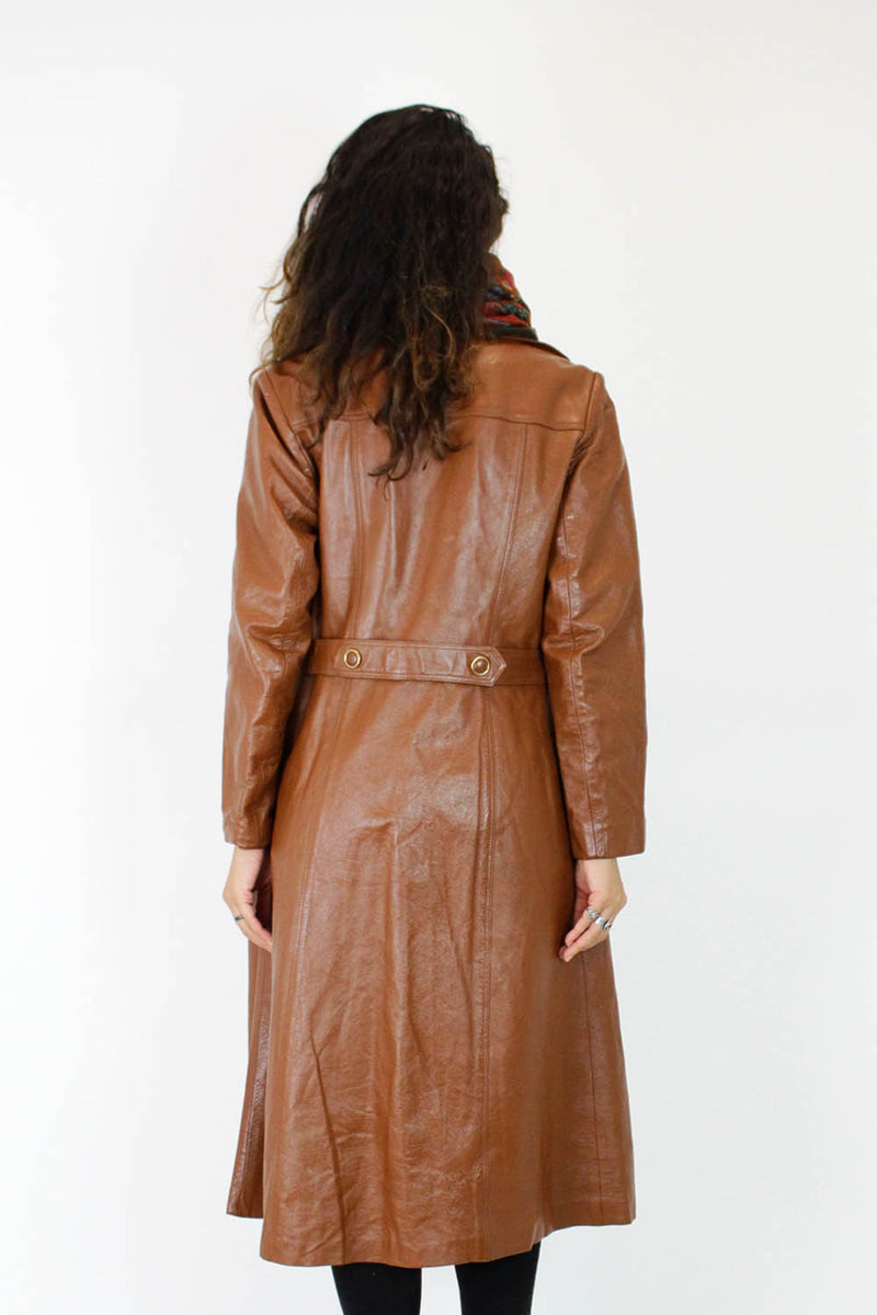 chestnut brown leather jacket
