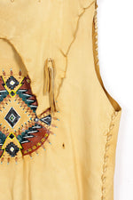Painted Leather Vest M/L
