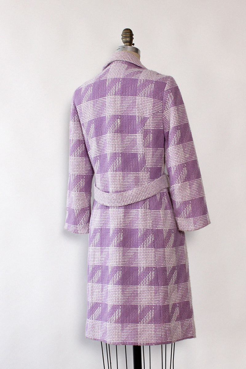 Lavender Houndstooth Coat S