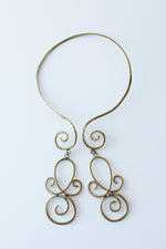 Brass Infinity Collar Necklace