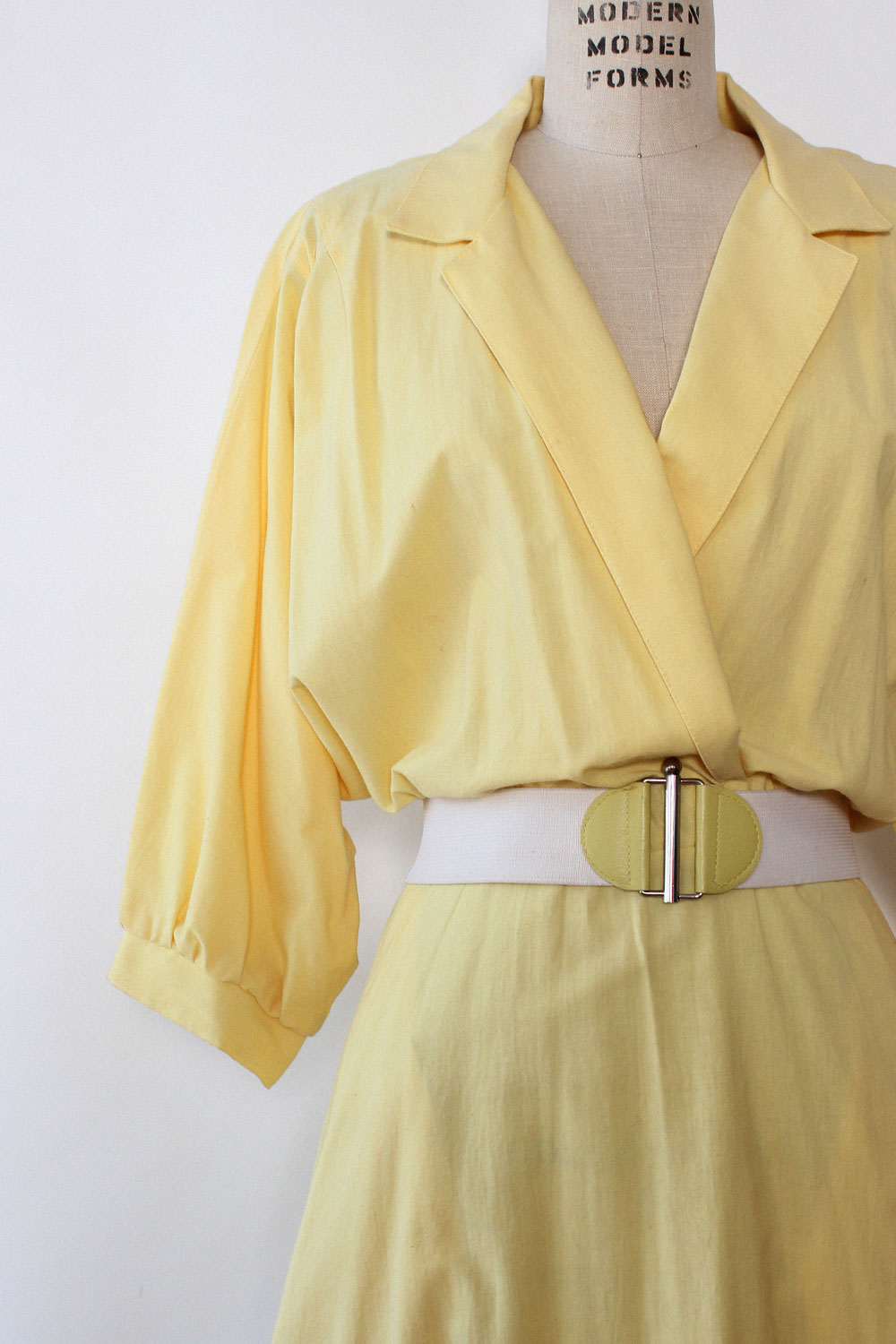 Lemon Yellow Flare Dress L/XL