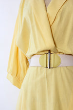 Lemon Yellow Flare Dress L/XL